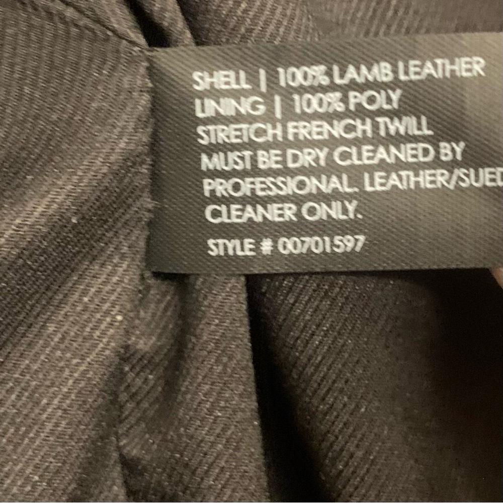 Club Monaco Dark Green Lamb Leather Moto Biker Jacket Size Small - Picture 4 of 16